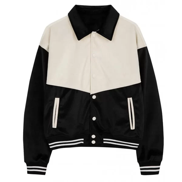 Western Black and White Varsity Jacket