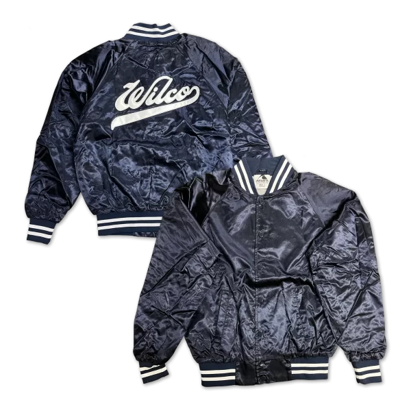 Wilco Satin Bomber Jacket - Navy