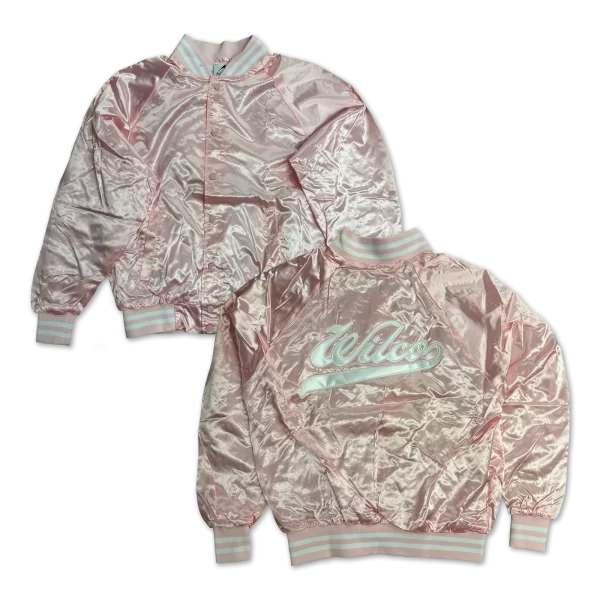 Wilco Satin Bomber Jacket - Pink