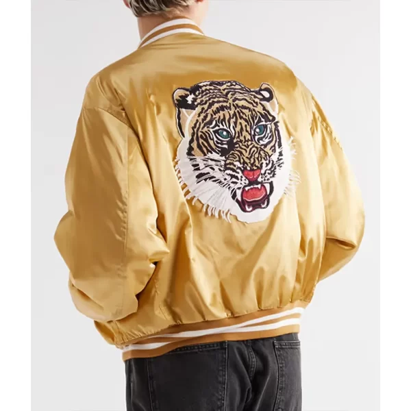 Winning Time S02 Jerry Buss Golden Bomber Satin Jacket