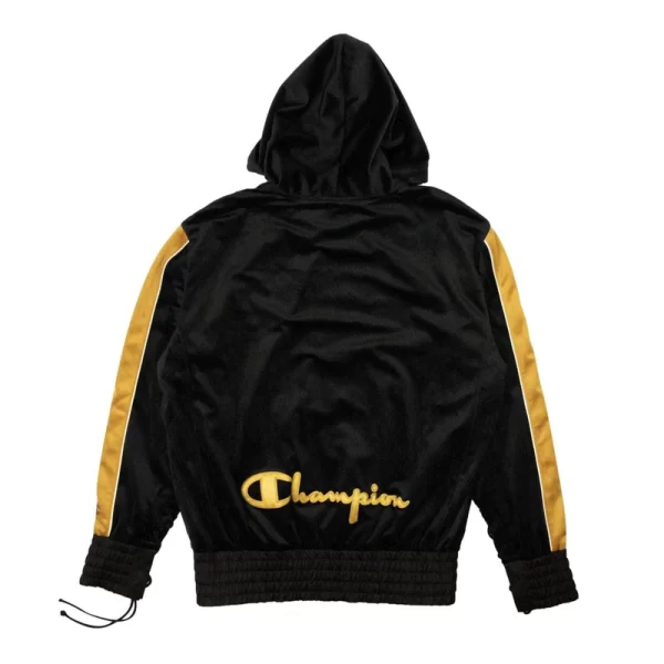 X Muhammad Ali Black Polyester Boxing Hoodie