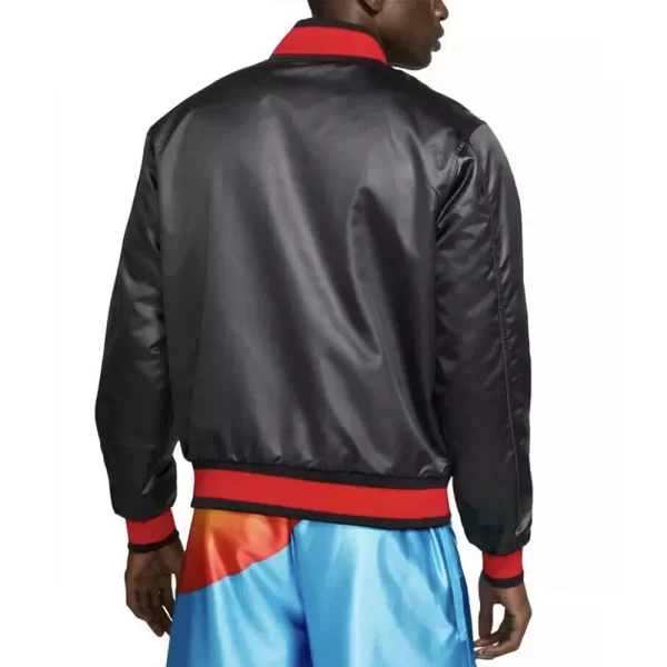 A New Legacy Tune Squad Varsity Black Satin Jacket