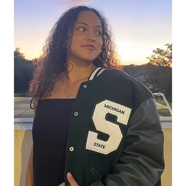 Aliyah Moore Michigan State Varsity Letterman Jacket