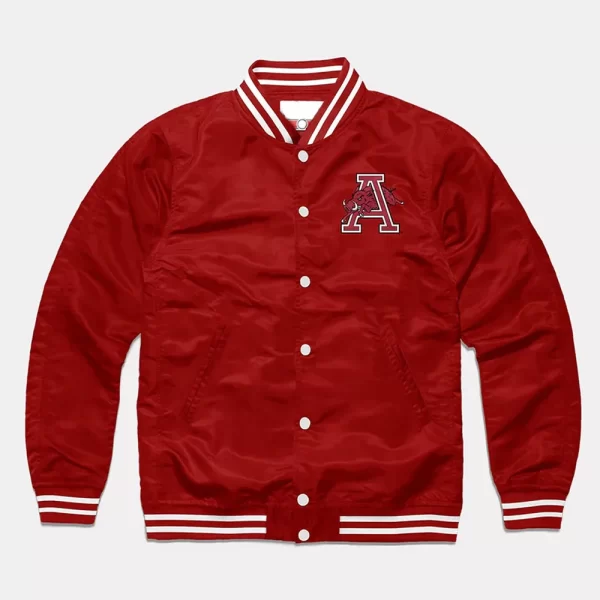 Arkansas Razorbacks Script Satin Jacket