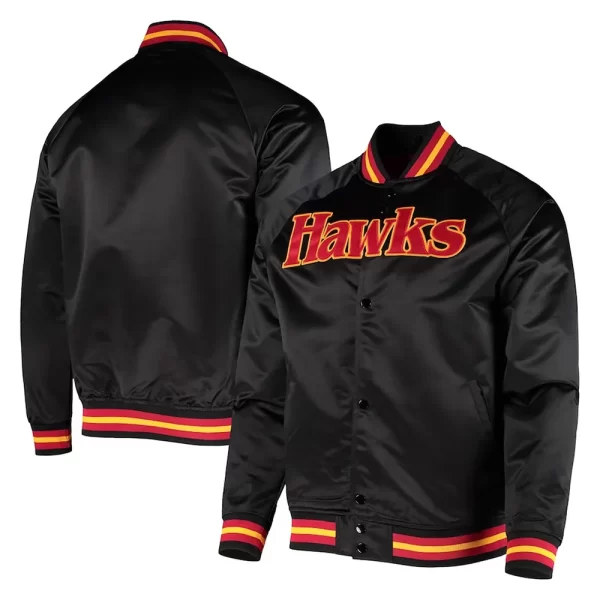 Atlanta Hawks Hardwood Classics Satin Jacket