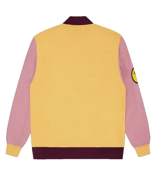 BBC Icecream Half Zip Yellow and Pink Fleece Sweatshirt