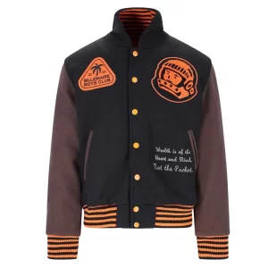 BBC Patch-detailed Button-Up Wool Varsity Jacket