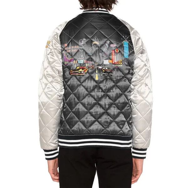 Billionaire Boys Club Souvenir Quilted Bomber Satin Jacket