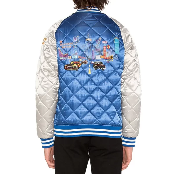 Billionaire Boys Club Souvenir Quilted Bomber Satin Jacket