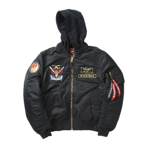 Black ALPHA Mobile Fighter G Gundam Domon Kasshu MA-1 Natus Jacket