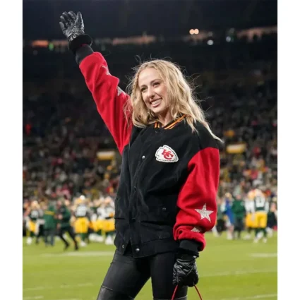 Brittany Mahomes Kansas City Chiefs 15 Wool Jacket