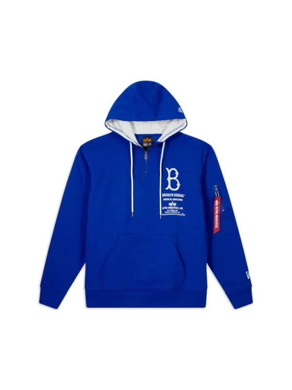 Brooklyn Dodgers X Alpha X New Era Cotton Hoodie