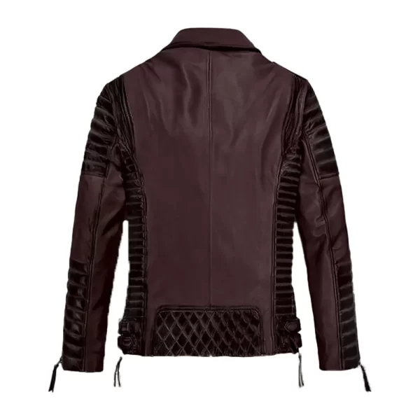 Charles Soft Burnt Wine Leather Jacket