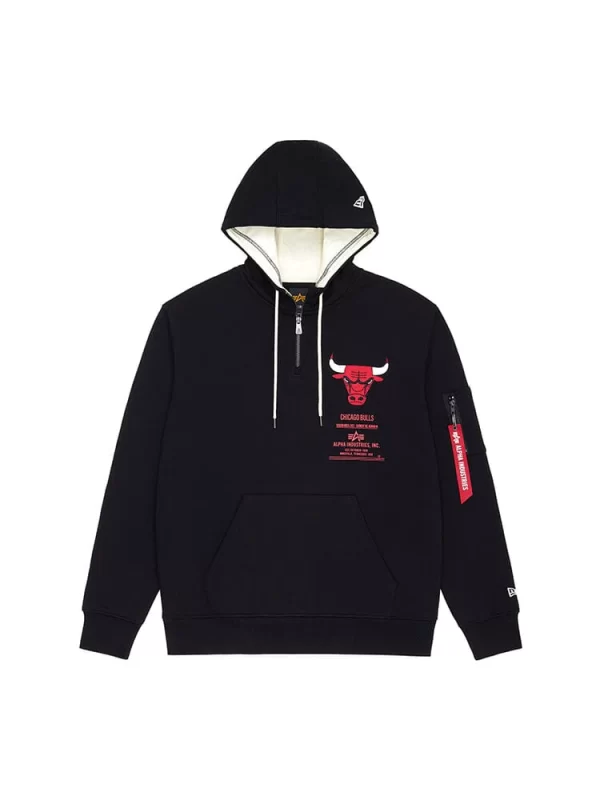 Chicago Bulls X Alpha X New Era Cotton Hoodie