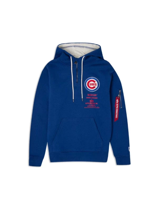 Chicago Cubs X Alpha X New Era Blue Hoodie