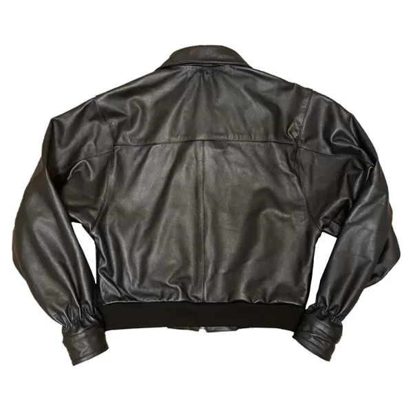 Clints Co Bully Black Leather Zip-Up Jacket