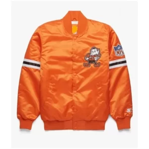 Deshaun Watson Cleveland Browns NFL Orange Varsity Jacket
