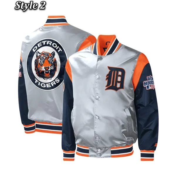 Detroit Tigers Force Play Varsity Satin Jackets