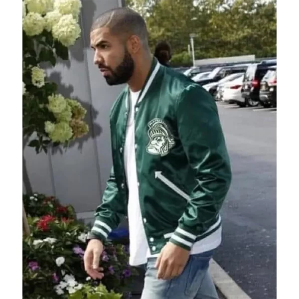 Drake Michigan State Script Bomber Jacket