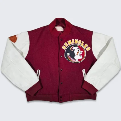 Florida State Seminoles Varsity Burgundy and White Jacket