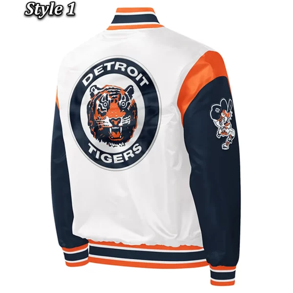 Force Play Detroit Tigers Varsity Satin Jacket