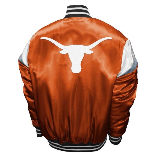 Franchise Club Texas Longhorns Texas Orange Power Satin Full-Snap Jacket