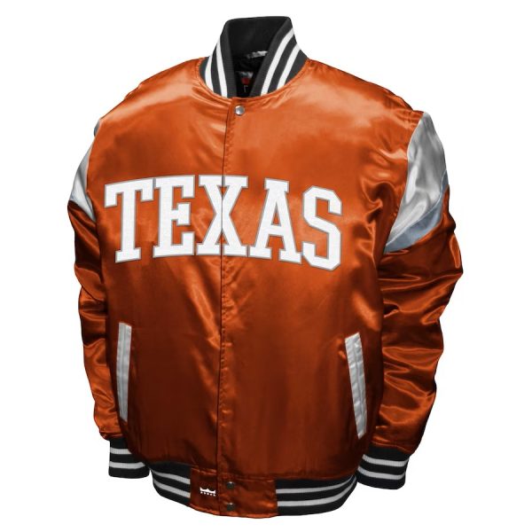 Franchise Club Texas Longhorns Texas Orange Power Satin Jacket