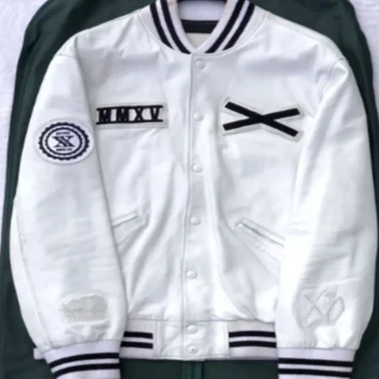 Future XO Varsity White Wool Jacket