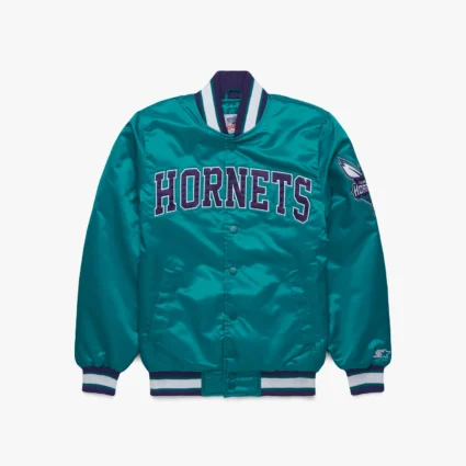 HOMAGE x Starter Hornets Bomber Satin Jacket