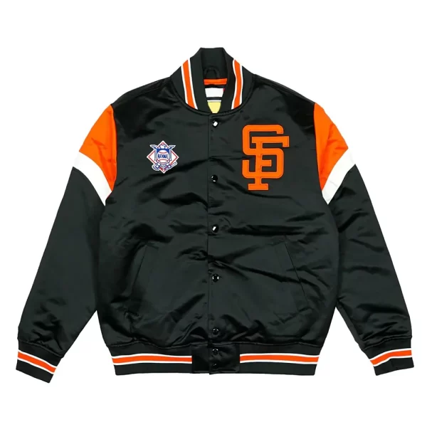 Home Game San Francisco Giants Black Satin Jacket