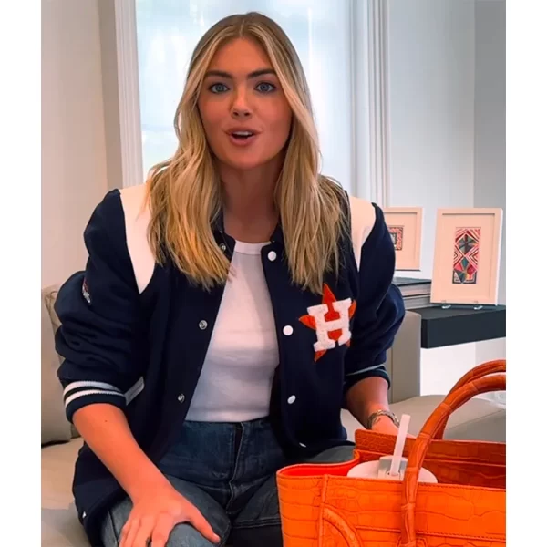 Houston Astros Kate Upton Wool Varsity Jacket