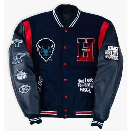 Howard University The Mecca Motto 3.0 Wool Varsity Jacket
