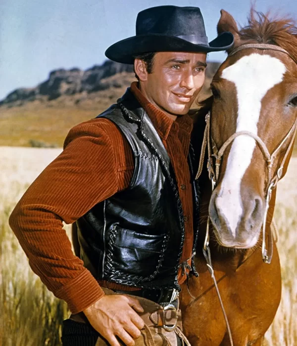 James Drury The Virginian Cowboy Leather Vest