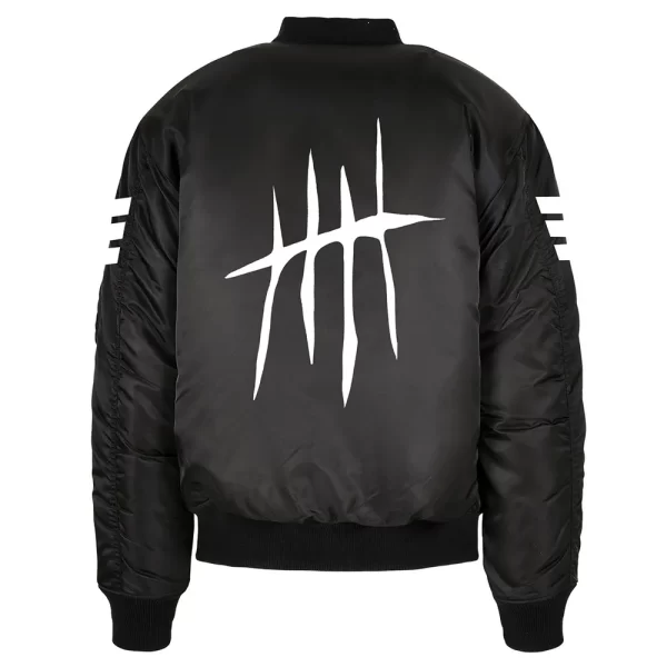 Jay White Bullet Club Bomber Black Satin Jacket