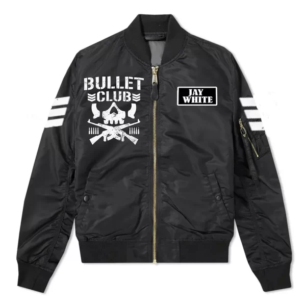 Jay White Bullet Club Bomber Satin Jacket