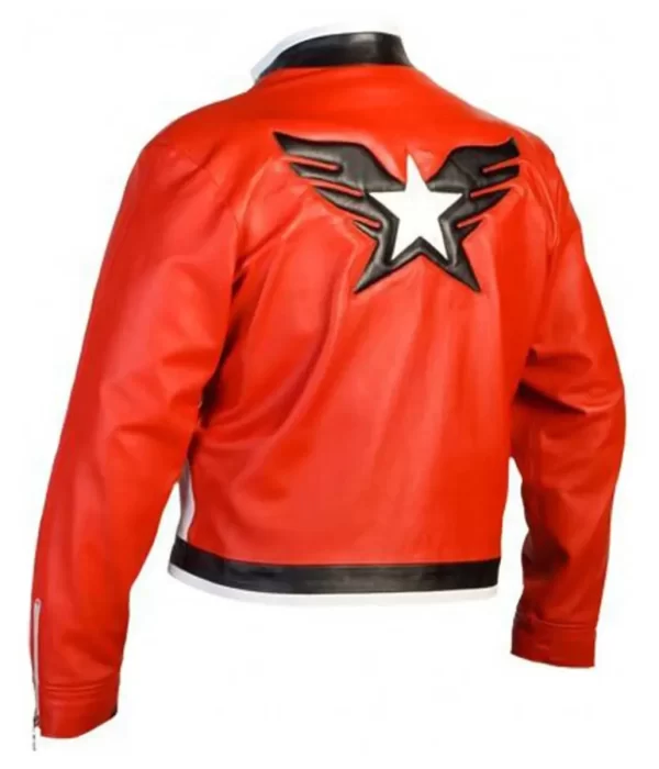 King of Fighters 14 Rock Howard White and Red Leather Jacket