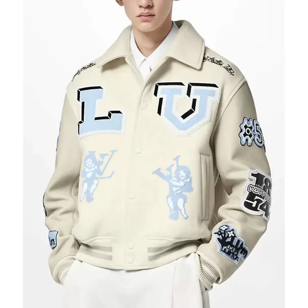 LV Ja Morant Wool Varsity Jacket