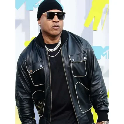 MTV Video Music Awards 2022 LL Cool J Black Leather Jacket