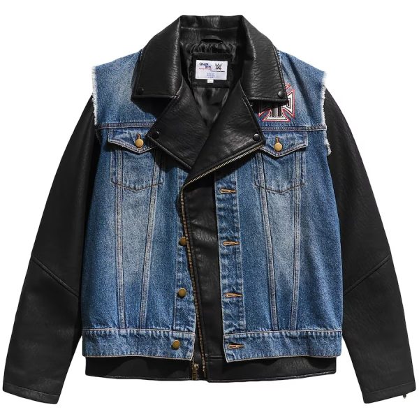 Men's Chalk Line Black & Blue Triple H The Game Denim Entrance Jacket