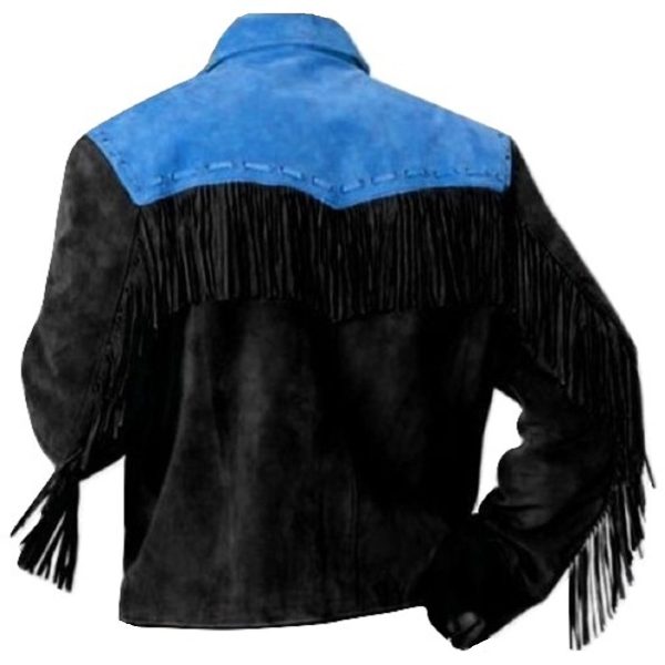 Men’s Western Jacket Cowboy Suede Leather Jacket