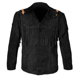 Men’s Western Jacket Cowboy Suede Leather Jacket