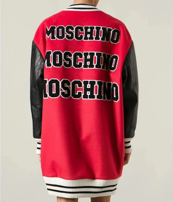 Moschino Rihanna Letterman Varsity Long Jacket