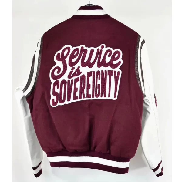 Motto 2.0 Alabama A&M University Varsity Wool & Leather Jacket