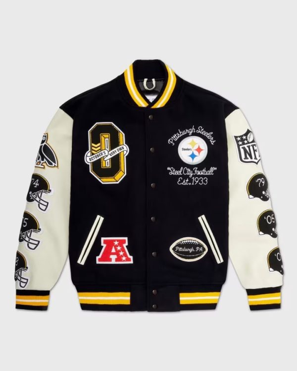 NFL Pittsburgh Steelers Wool Varsity Jacket