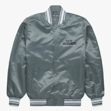 New Heights Grey Starter Satin Jacket