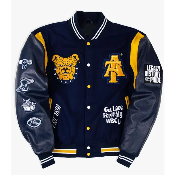 North Carolina A&T Motto 3.0 Aggie Pride Wool Varsity Jacket