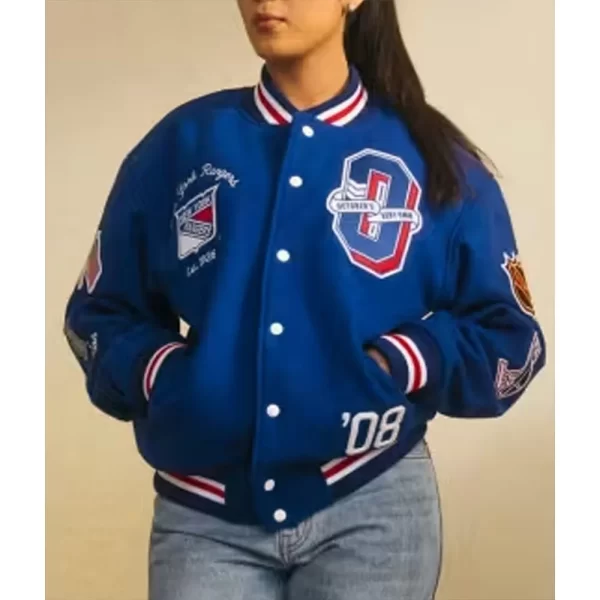 OVO New York Rangers Varsity Jacket