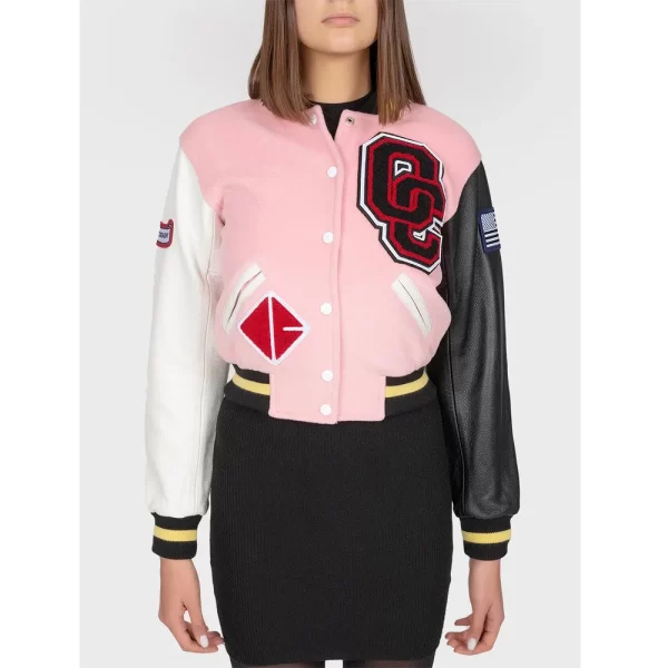 Opening Ceremony Pink Varsity Jacket