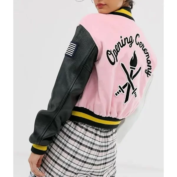 Opening Ceremony Pink Varsity Jackets