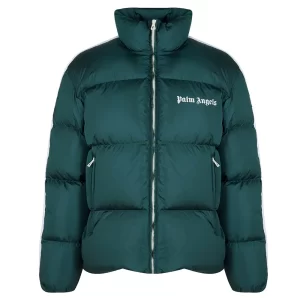 Palm Angels Track Green Puffer Jacket